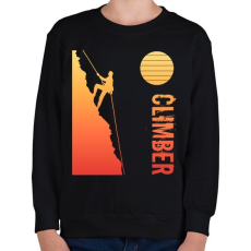 PRINTFASHION hegymászás  - Gyerek pulóver - Fekete
