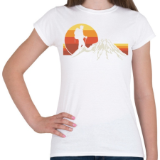 PRINTFASHION Hegymászás - Női póló - Fehér női póló