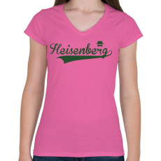 PRINTFASHION Heisenberg  - Női V-nyakú póló - Rózsaszín