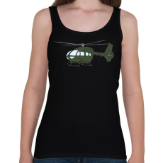 PRINTFASHION Helikopter - Női atléta - Fekete