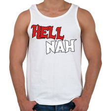 PRINTFASHION HELL NAH - Férfi atléta - Fehér atléta, trikó