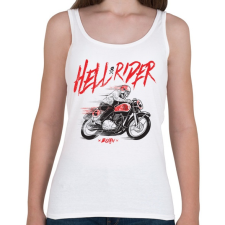 PRINTFASHION Hell Rider - Női atléta - Fehér női trikó