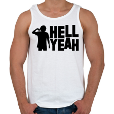 PRINTFASHION Hell Yeah - Férfi atléta - Fehér atléta, trikó