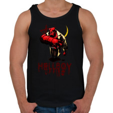 PRINTFASHION hellboy - Férfi atléta - Fekete atléta, trikó