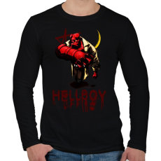 PRINTFASHION hellboy - Férfi hosszú ujjú póló - Fekete