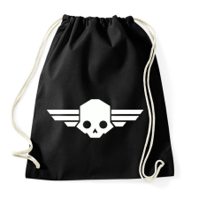 PRINTFASHION Helldivers skull - Sportzsák, Tornazsák - Fekete tornazsák