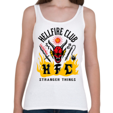 PRINTFASHION Hellfire Club - Band design - Női atléta - Fehér női trikó