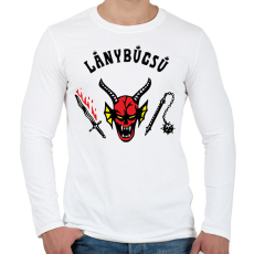 PRINTFASHION Hellfire Club lanybucsu - Férfi hosszú ujjú póló - Fehér
