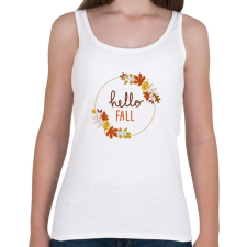 PRINTFASHION Hello Fall - Női atléta - Fehér női trikó