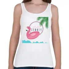 PRINTFASHION Hello Summer! - Női atléta - Fehér női trikó
