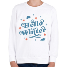 PRINTFASHION Helló tél - winter - Gyerek pulóver - Fehér