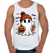 PRINTFASHION helloween - Férfi atléta - Fehér atléta, trikó