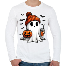 PRINTFASHION helloween - Férfi hosszú ujjú póló - Fehér