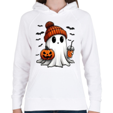 PRINTFASHION helloween - Női kapucnis pulóver - Fehér