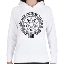 PRINTFASHION Hellsing logo - Női kapucnis pulóver - Fehér női pulóver, kardigán