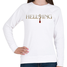 PRINTFASHION Hellsing logo - Női pulóver - Fehér női pulóver, kardigán