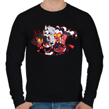 PRINTFASHION helluva boss #3 - Férfi pulóver - Fekete férfi pulóver, kardigán