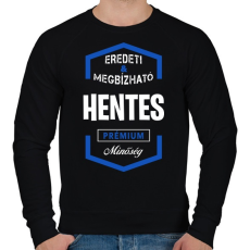 PRINTFASHION Hentes prémium minőség - Férfi pulóver - Fekete