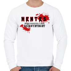 PRINTFASHION Hentes - Szörnyeteg - Férfi pulóver - Fehér