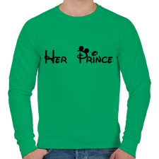 PRINTFASHION Her Prince - Férfi pulóver - Zöld férfi pulóver, kardigán