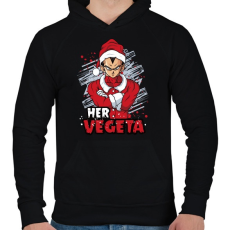 PRINTFASHION Her Vegeta - Férfi kapucnis pulóver - Fekete