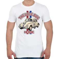 PRINTFASHION Herbie  - Férfi póló - Fehér