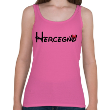 PRINTFASHION Hercegnő fekete felirat - Női atléta - Rózsaszín női trikó
