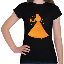 PRINTFASHION Hercegnő - Női póló - Fekete női póló