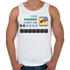 PRINTFASHION Hesoyam - Férfi atléta - Fehér