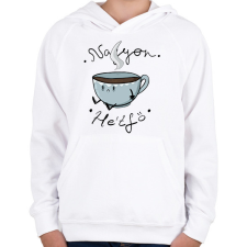 PRINTFASHION Hétfői kávé - Gyerek kapucnis pulóver - Fehér gyerek pulóver, kardigán