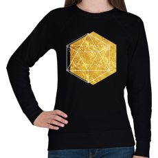 PRINTFASHION Hexagonal 2 - Női pulóver - Fekete