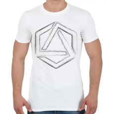 PRINTFASHION Hexagonal 4 - Férfi póló - Fehér