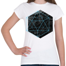 PRINTFASHION Hexagonal - Női póló - Fehér női póló