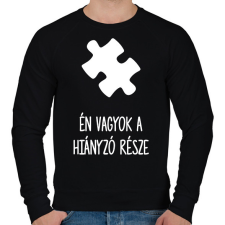 PRINTFASHION Hiányzó rész1 - Férfi pulóver - Fekete férfi pulóver, kardigán