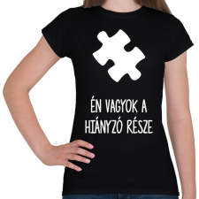 PRINTFASHION Hiányzó rész1 - Női póló - Fekete női póló