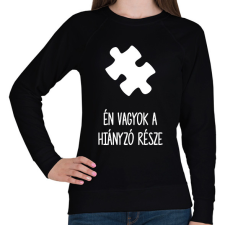 PRINTFASHION Hiányzó rész1 - Női pulóver - Fekete női pulóver, kardigán