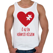 PRINTFASHION Hiányzó rész2 - Férfi atléta - Fehér atléta, trikó