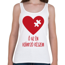 PRINTFASHION Hiányzó rész2 - Női atléta - Fehér női trikó