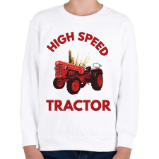 PRINTFASHION high speed tractor - Gyerek pulóver - Fehér gyerek póló
