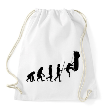 PRINTFASHION Hiking Evolution - Sportzsák, Tornazsák - Fehér tornazsák