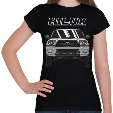 PRINTFASHION HILUX - Női póló - Fekete