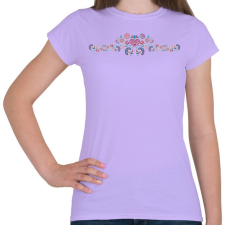 PRINTFASHION Hímzés minta pávákkal - Női póló - Viola női póló