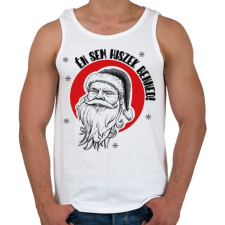 PRINTFASHION Hinni - Mikulás - Férfi atléta - Fehér atléta, trikó