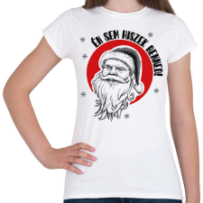 PRINTFASHION Hinni - Mikulás - Női póló - Fehér női póló