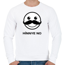 PRINTFASHION HÍNNYE NO - Férfi pulóver - Fehér férfi pulóver, kardigán