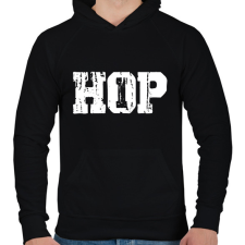 PRINTFASHION Hip-Hop - Férfi kapucnis pulóver - Fekete férfi pulóver, kardigán