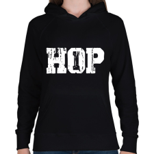 PRINTFASHION Hip-Hop - Női kapucnis pulóver - Fekete női pulóver, kardigán