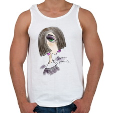 PRINTFASHION HiPaint_1719690328535 - Férfi atléta - Fehér atléta, trikó