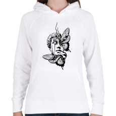PRINTFASHION Hipe - Női kapucnis pulóver - Fehér