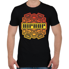 PRINTFASHION Hiphop - Férfi póló - Fekete férfi póló